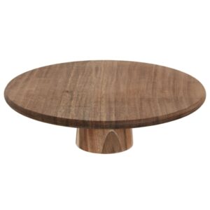 Plateau apéritif à pied en bois